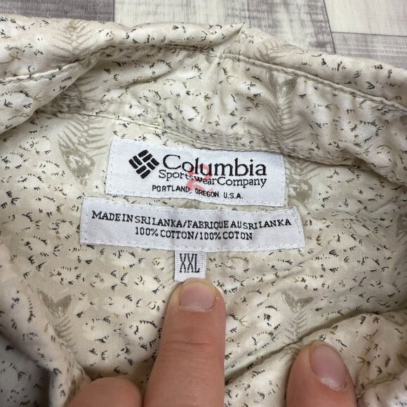 ✅ Mens XXL Columbia Short Sleeve Button-Up Shirt Lot Of 6 Fishing Designs Cotton - Picture 7 of 16